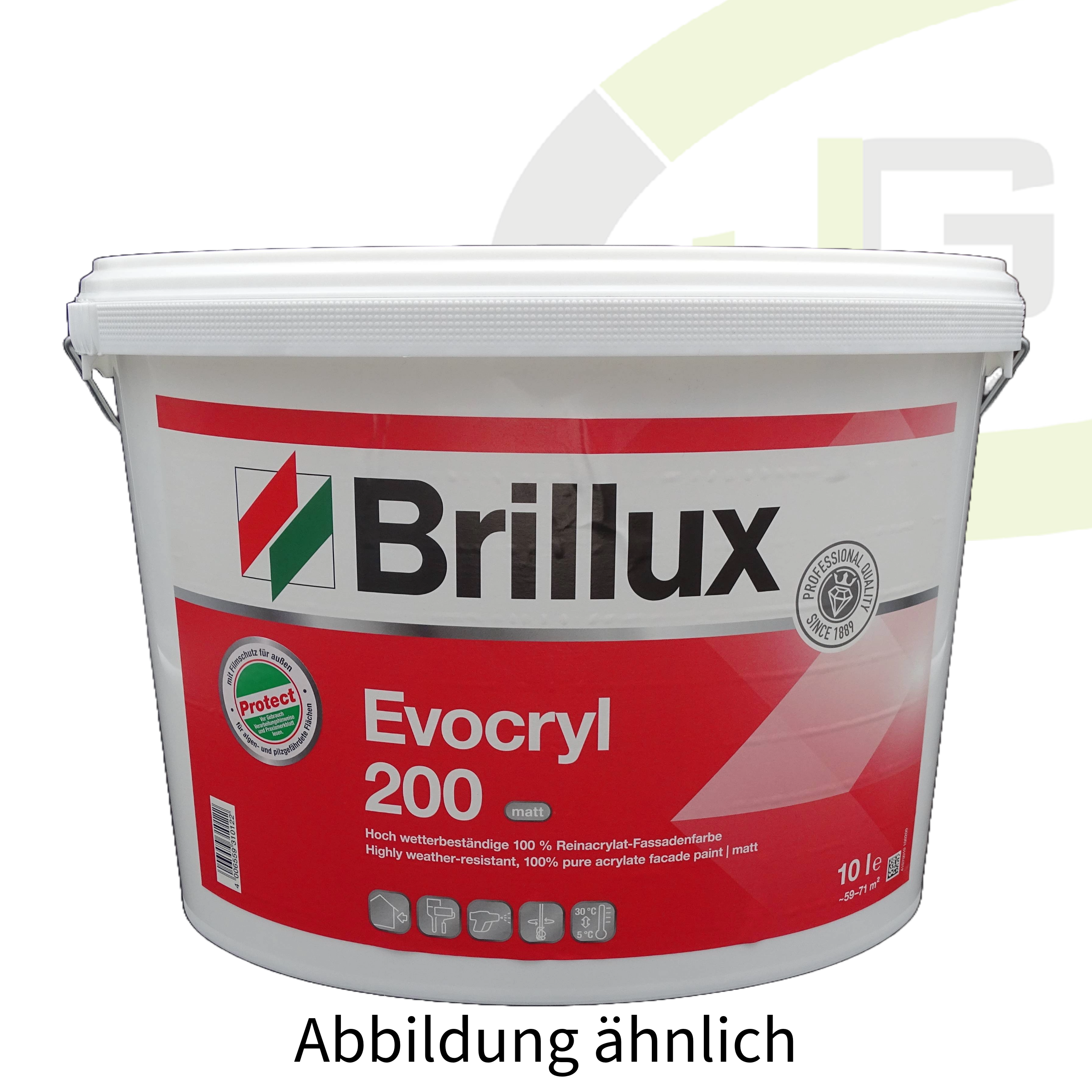 Brillux Evocryl 200 weiß - 5.00 LTR / Fassadenfarbe