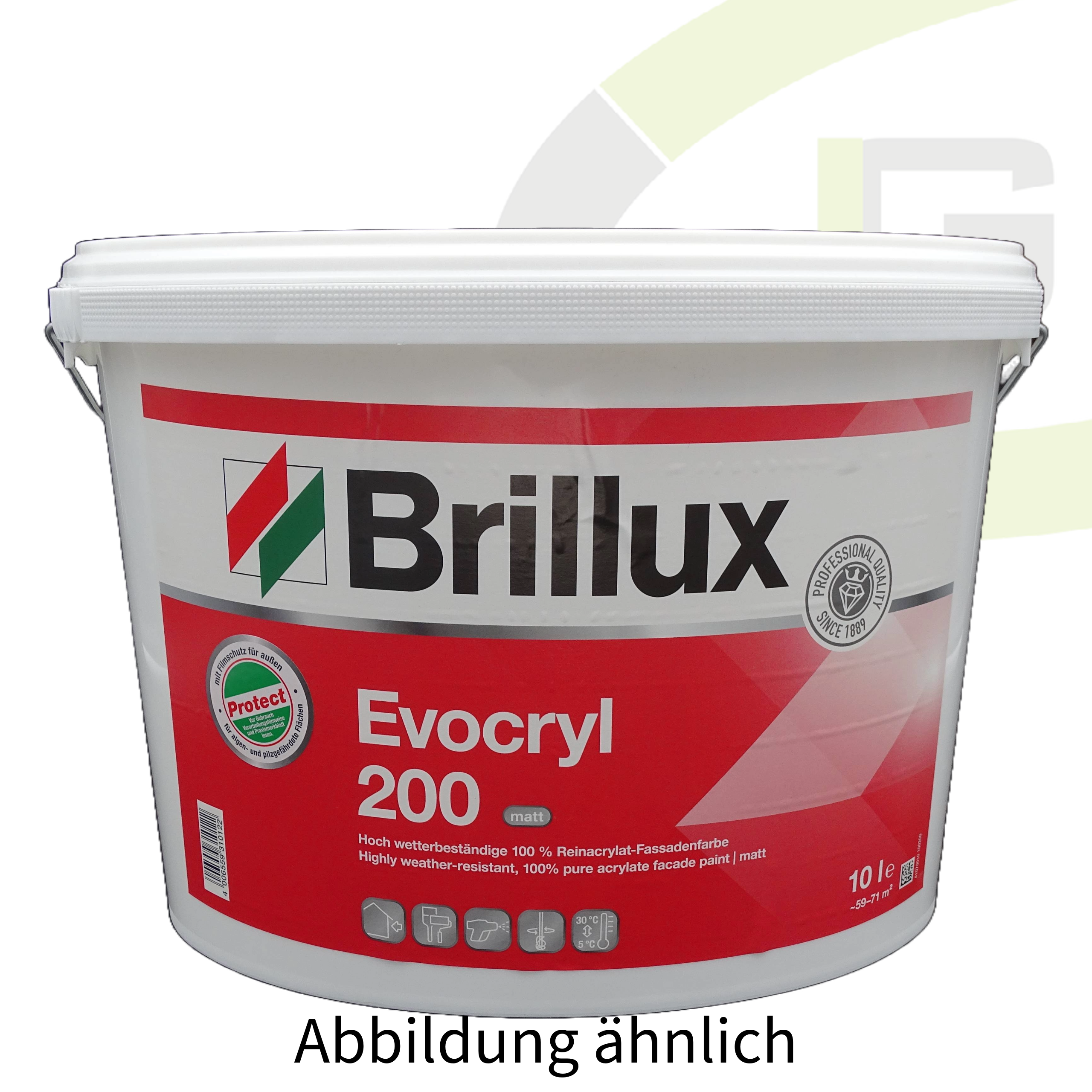 Brillux Evocryl 200 weiß - 15.00 LTR / Fassadenfarbe