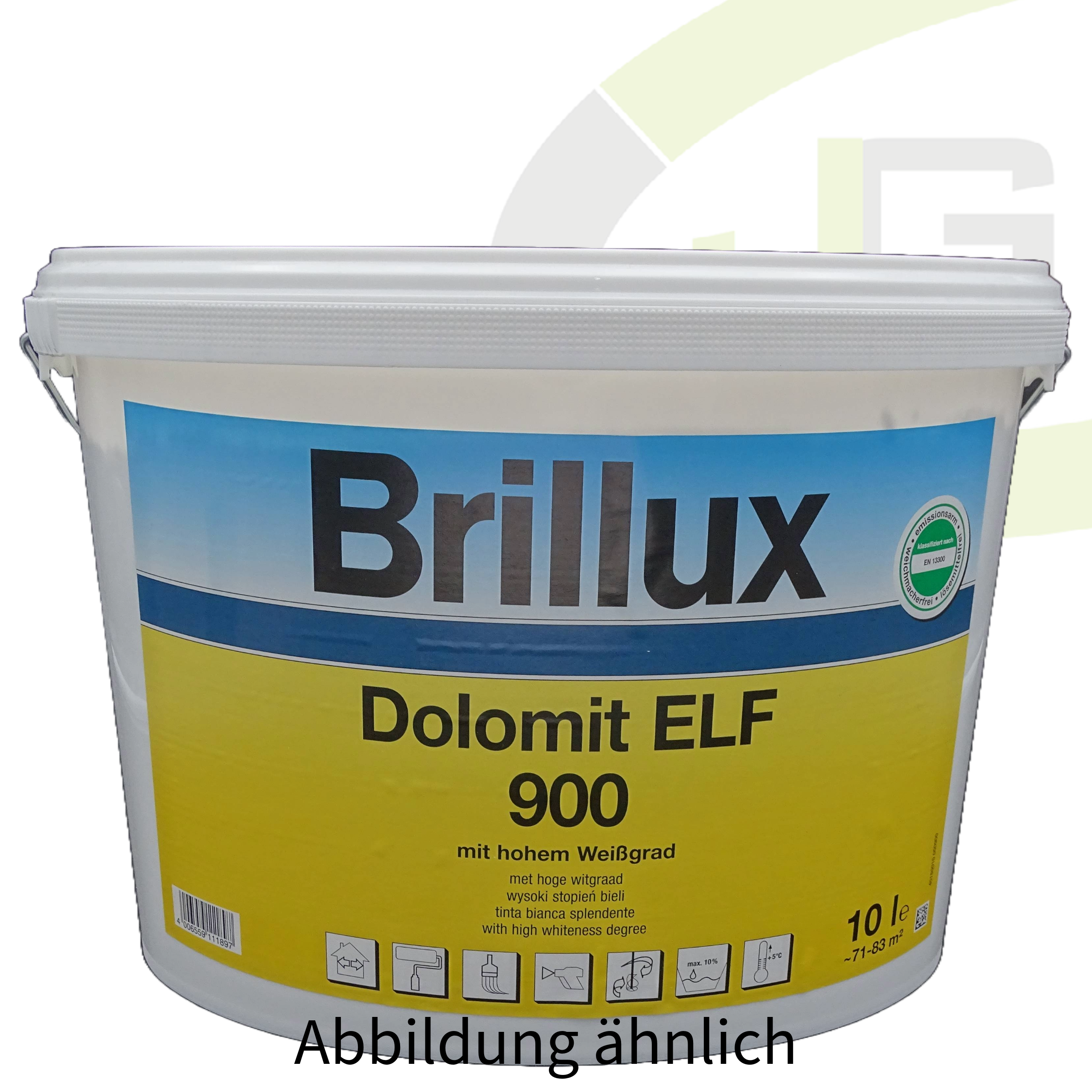 Brillux Dolomit 900 weiß, stumpfmatt - 15.00 LTR / Innenfarbe