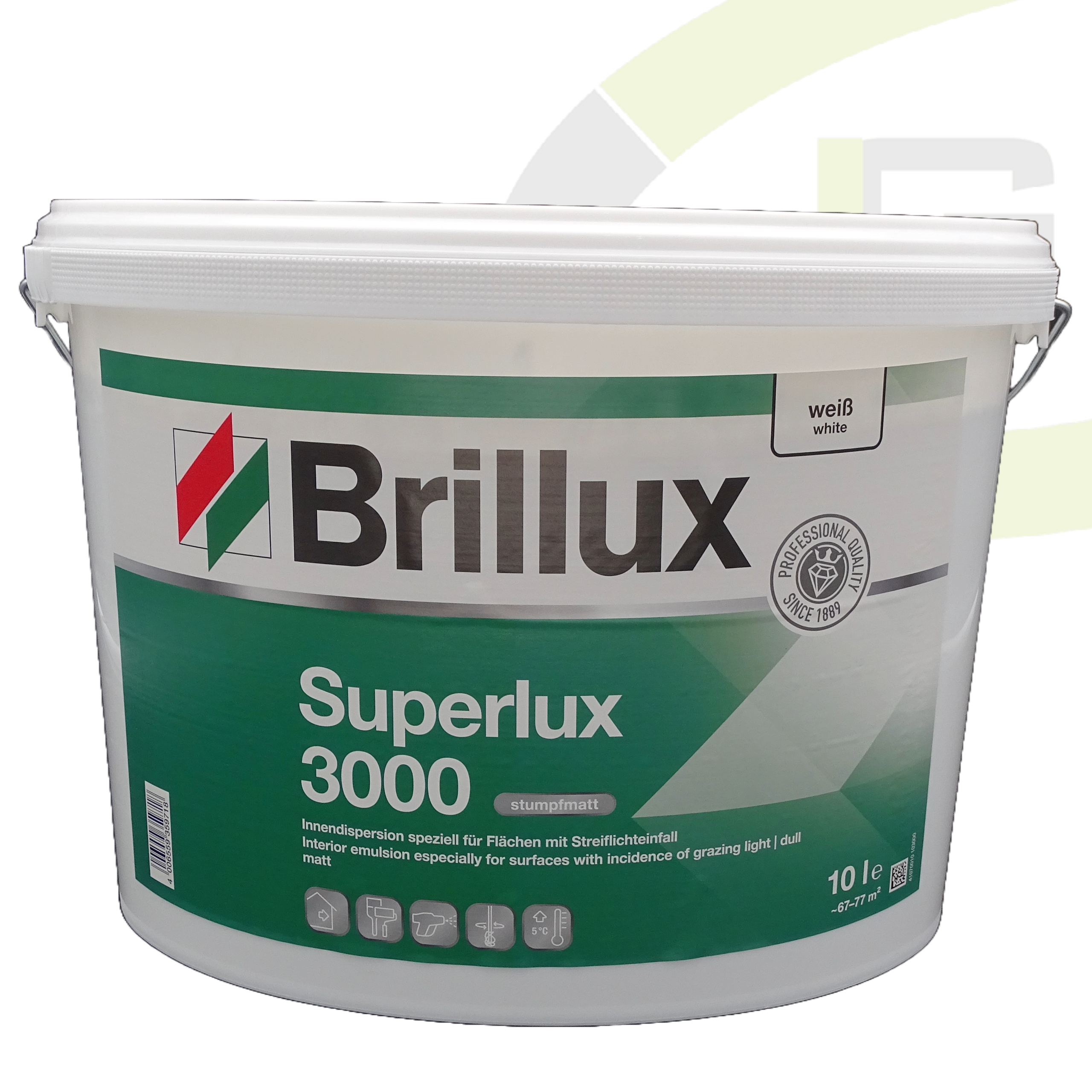 Brillux Superlux 3000 weiß - 10.00 Liter / Innenfarbe