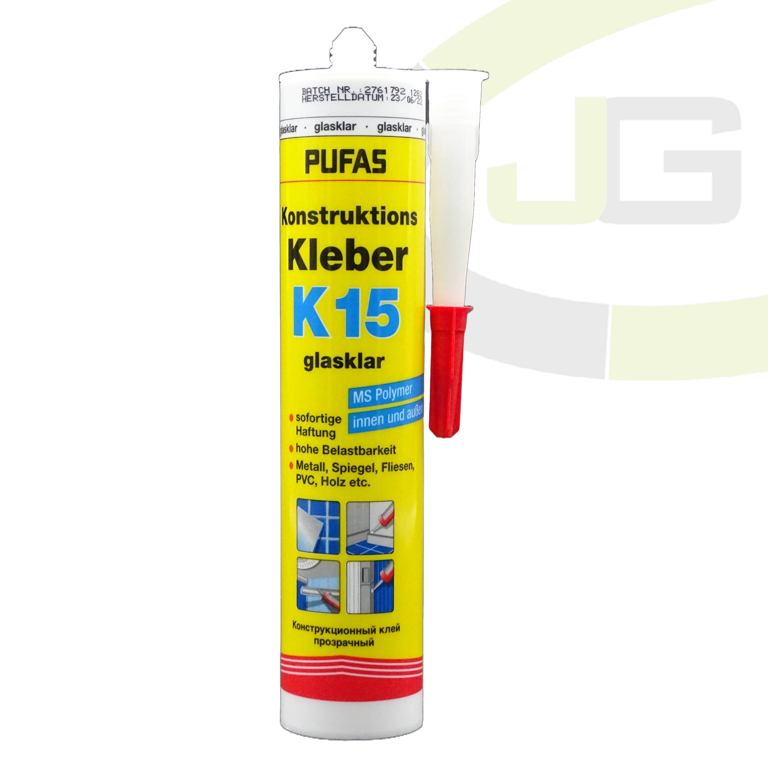 Pufas Konstrucktionskleber K15 / Allround Kleber für alle Oberflächen