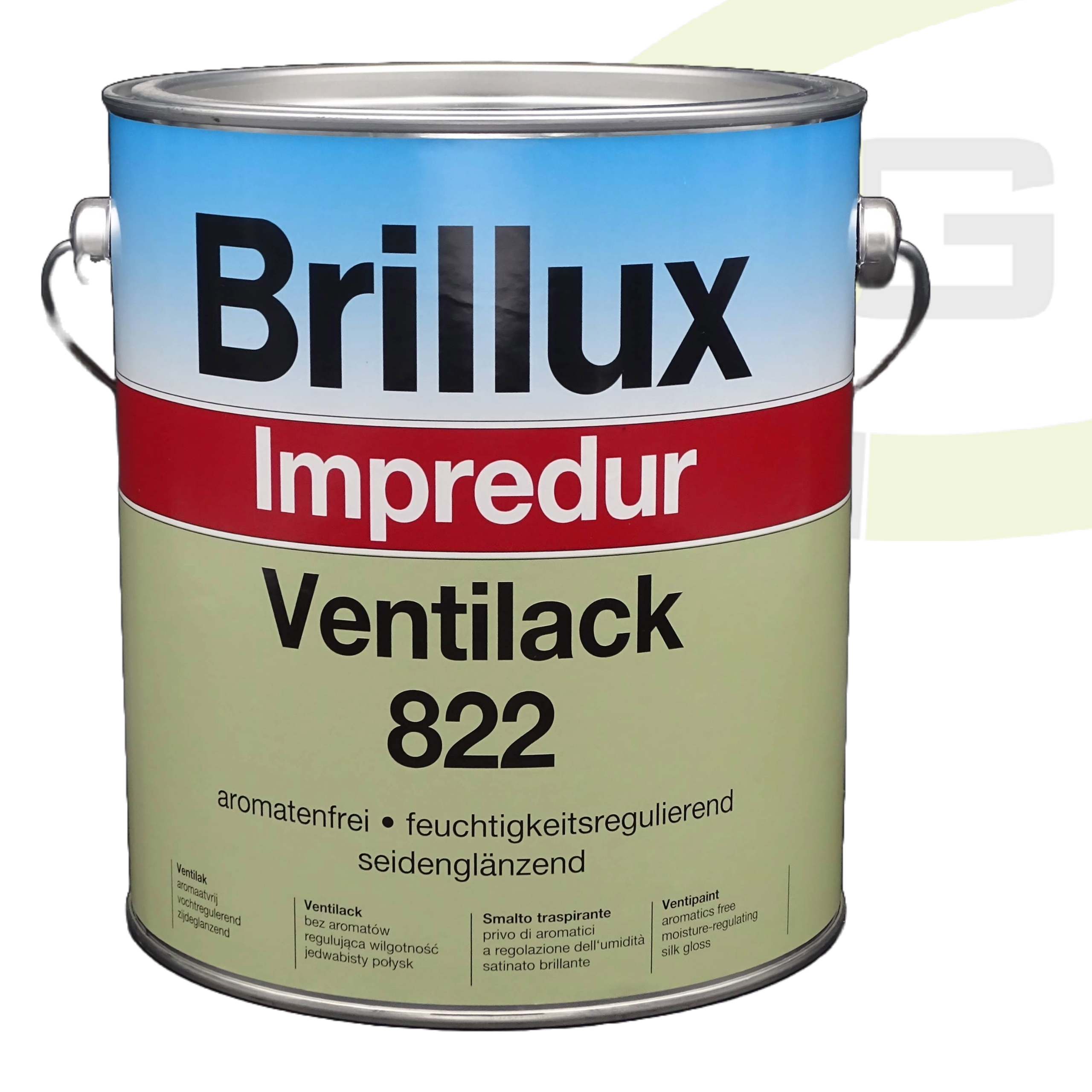 Brillux Impredur Ventilack 822 seidenglänzend - 3.00 LTR / Fenster- und Türenlack + Grund- und Endlack