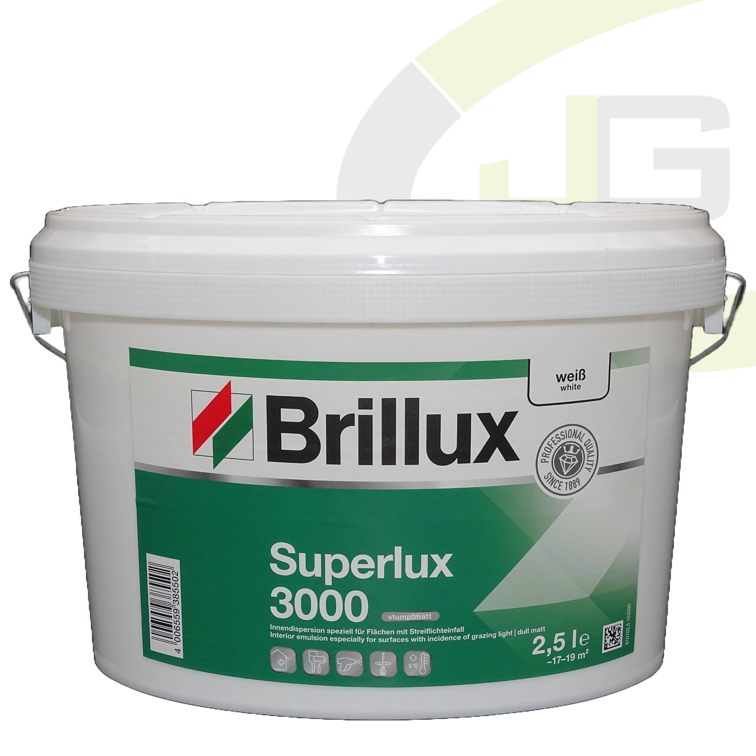 Brillux Superlux 3000 weiß - 2.50 Liter / Innenfarbe