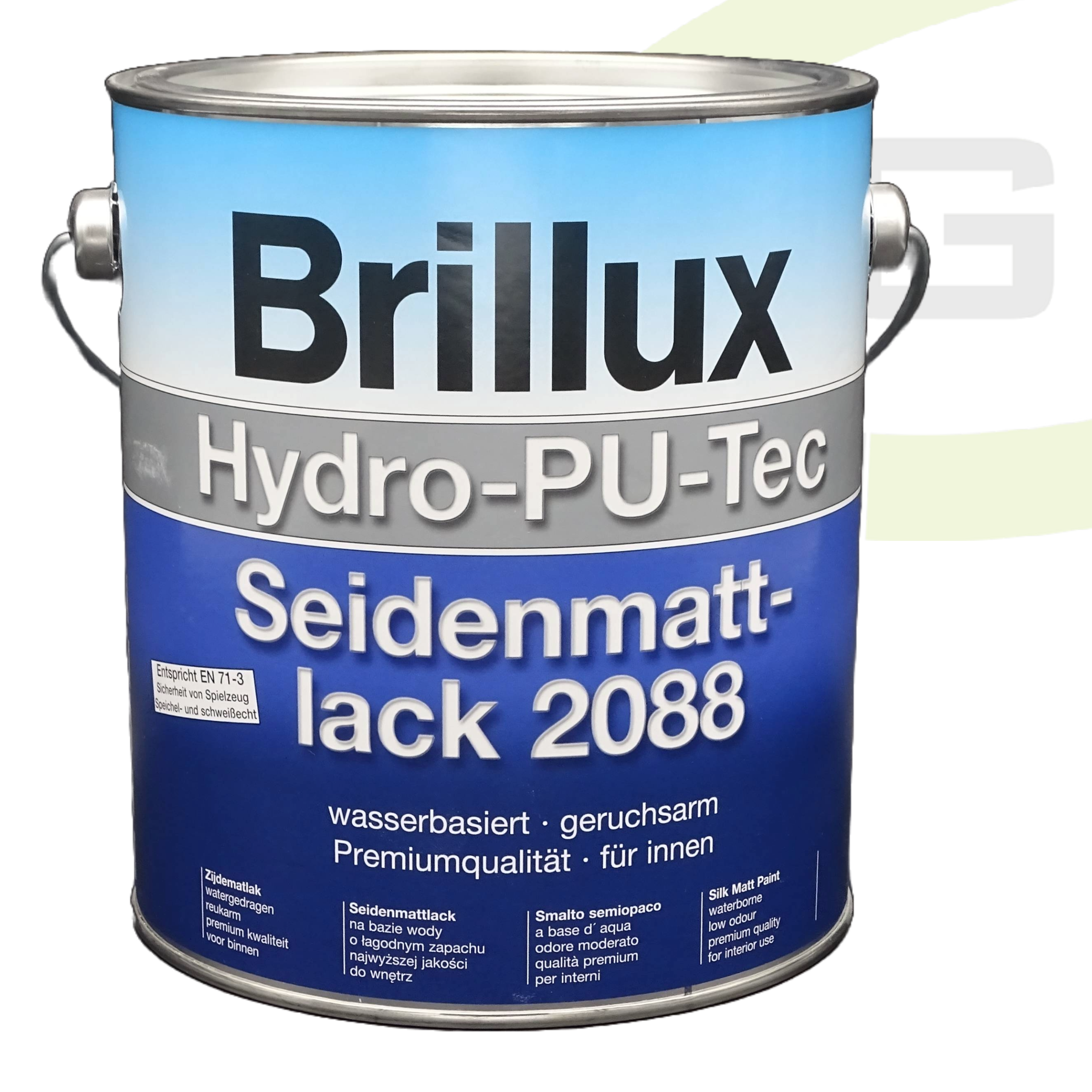 Brillux Hydro-PU-Tec Seidenmattlack 2088 - 3.00 Liter / Wasserbasierter Endlack