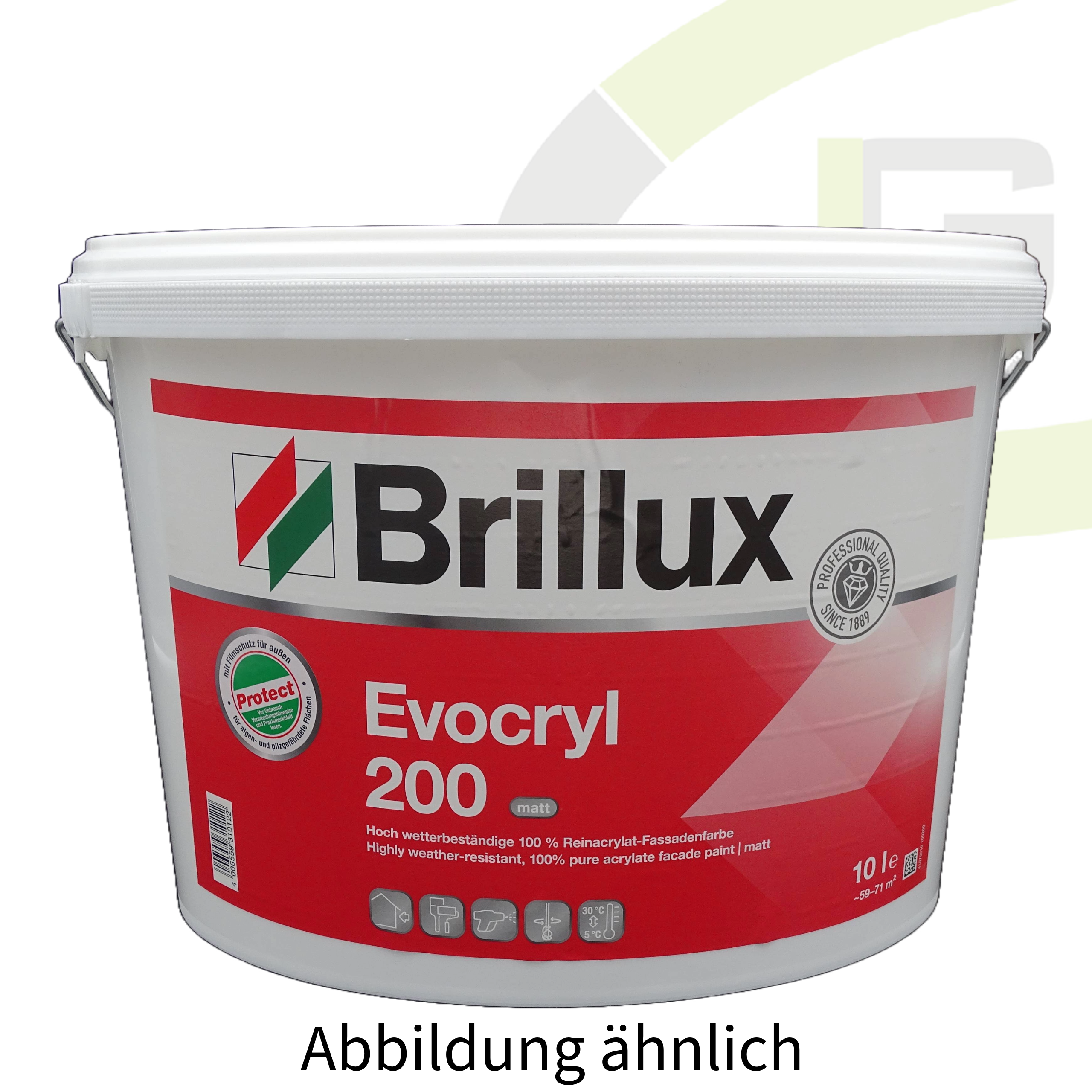 Brillux Evocryl 200 weiß - 2.50 LTR / Fassadenfarbe