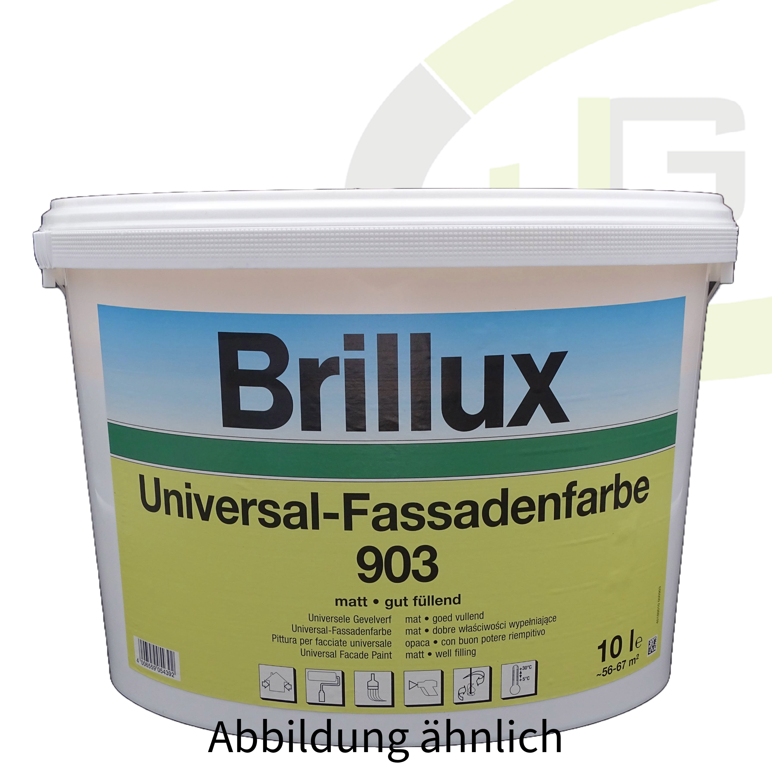 Brillux Universal-Fassadenfarbe 903 weiß - 15.00 LTR / Fassadenfarbe