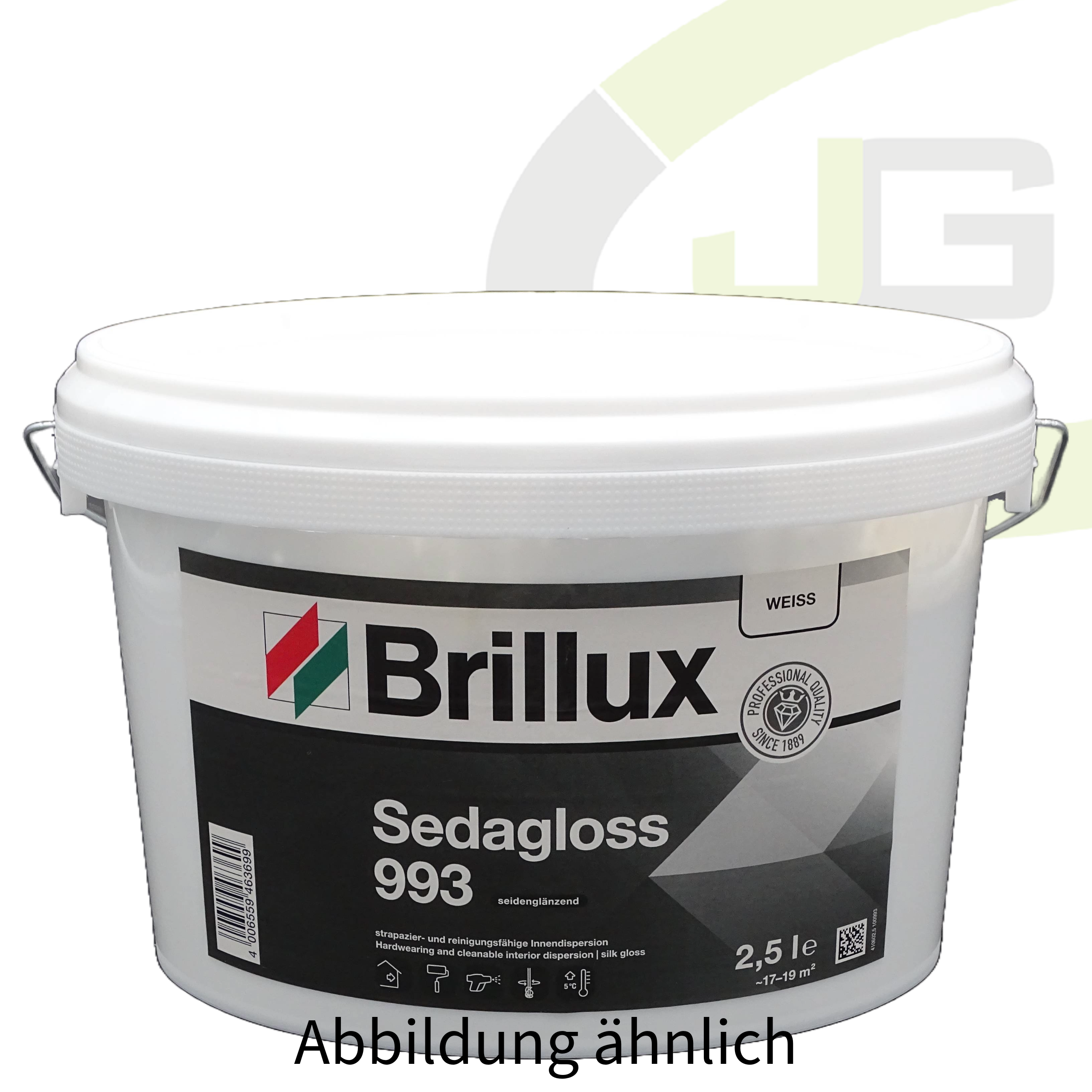 Brillux Sedagloss 993 weiß 5.00 LTR / Innenfarbe